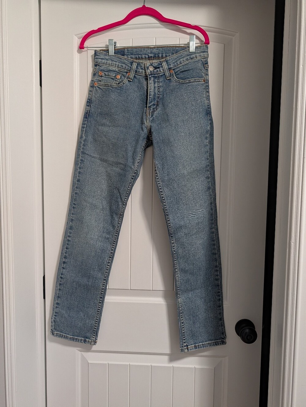 Classic Light Blue Straight-Leg Jeans